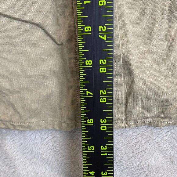 Vintage Eddie Bauer Mens Athletic Shirt Medium Outdoors Long Sleeve Utility Tan - Picture 4 of 10